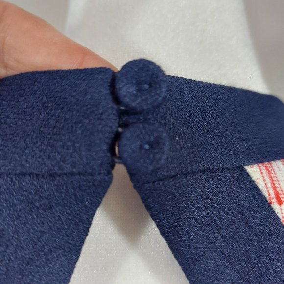 BCBG MAXAZRIA Averie Sleeveless Dress Blue Red NWOT SZ 4 - Picture 9 of 15